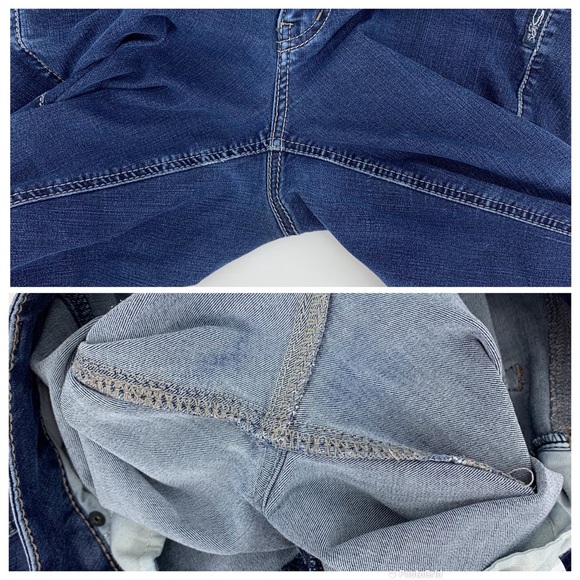 Silver Jeans Co. Suki Slim Bootcut Indigo Blue Jeans, W31/L33 - Picture 11 of 16